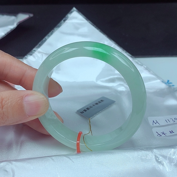未镶嵌手镯翡翠54圈3931