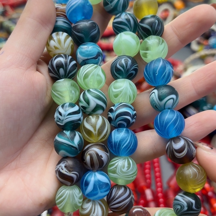 颈饰琉璃琉璃琉璃多宝色凤尾珠