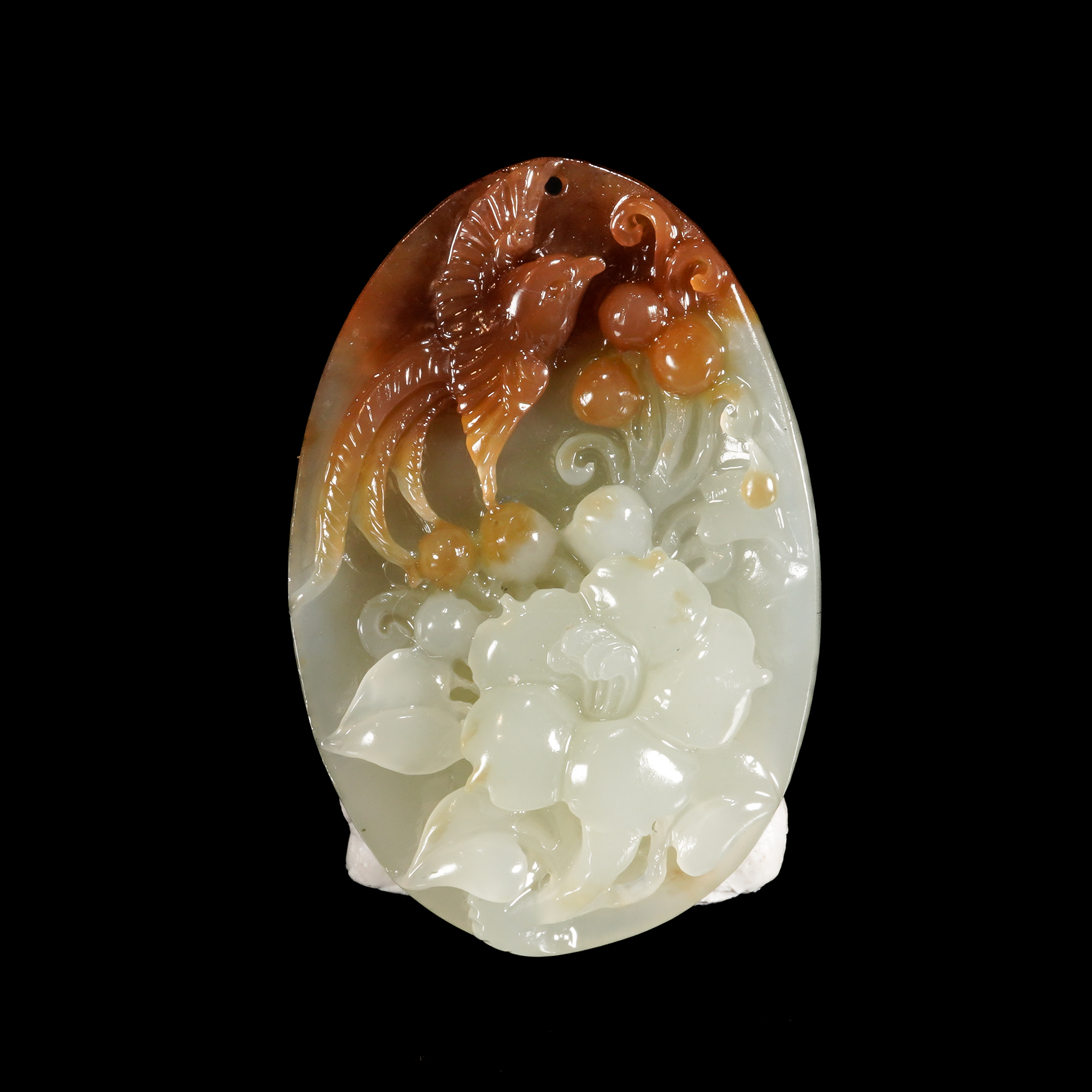 LOT.008和田玉喜上眉梢佩/X4456