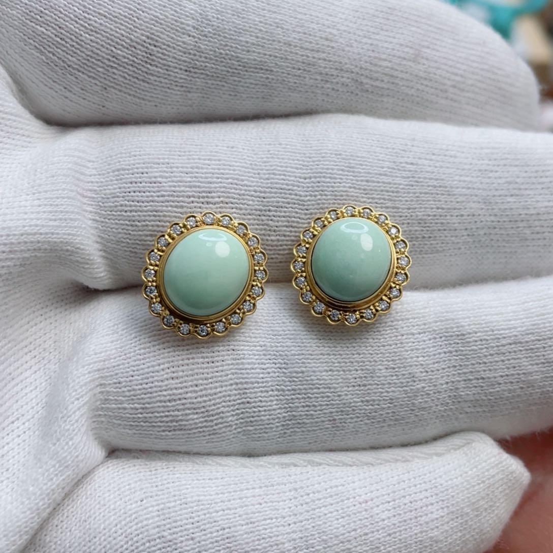 绿松石珠宝奇石18K金镶嵌?****1