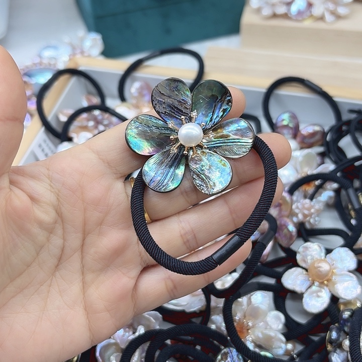 淡水珍珠发饰未镶嵌