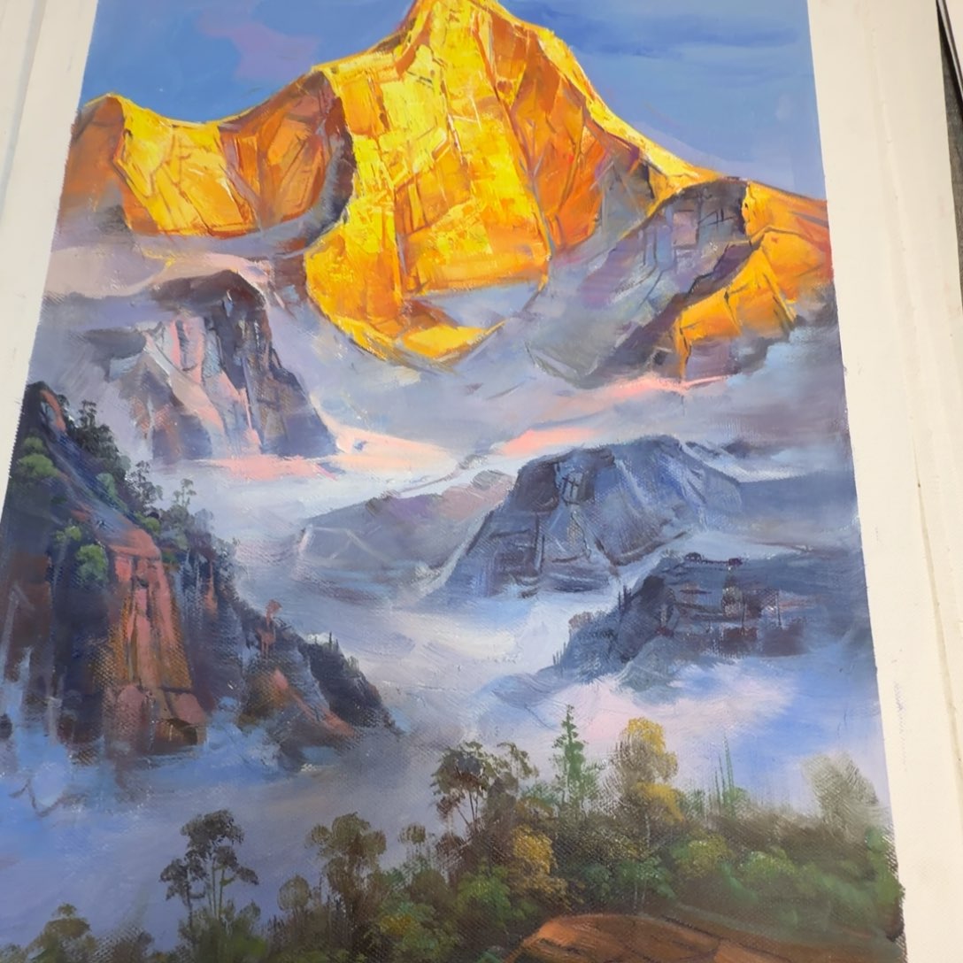 油画加油加油努力加油努力加油努力