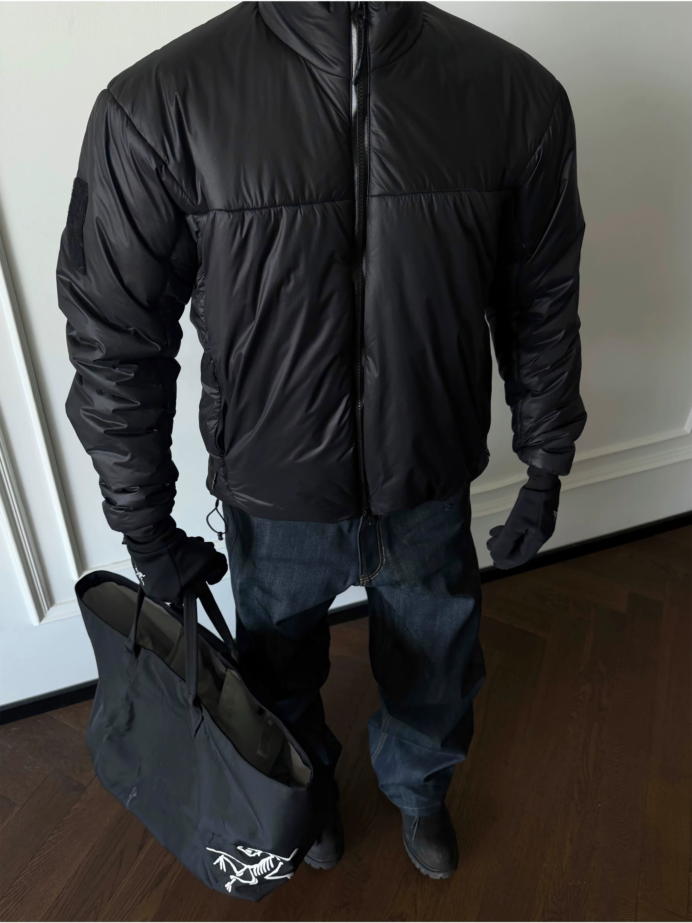 30d尼龙冬季哑光立领蓬松感防风户外加厚御寒棉服保暖外套