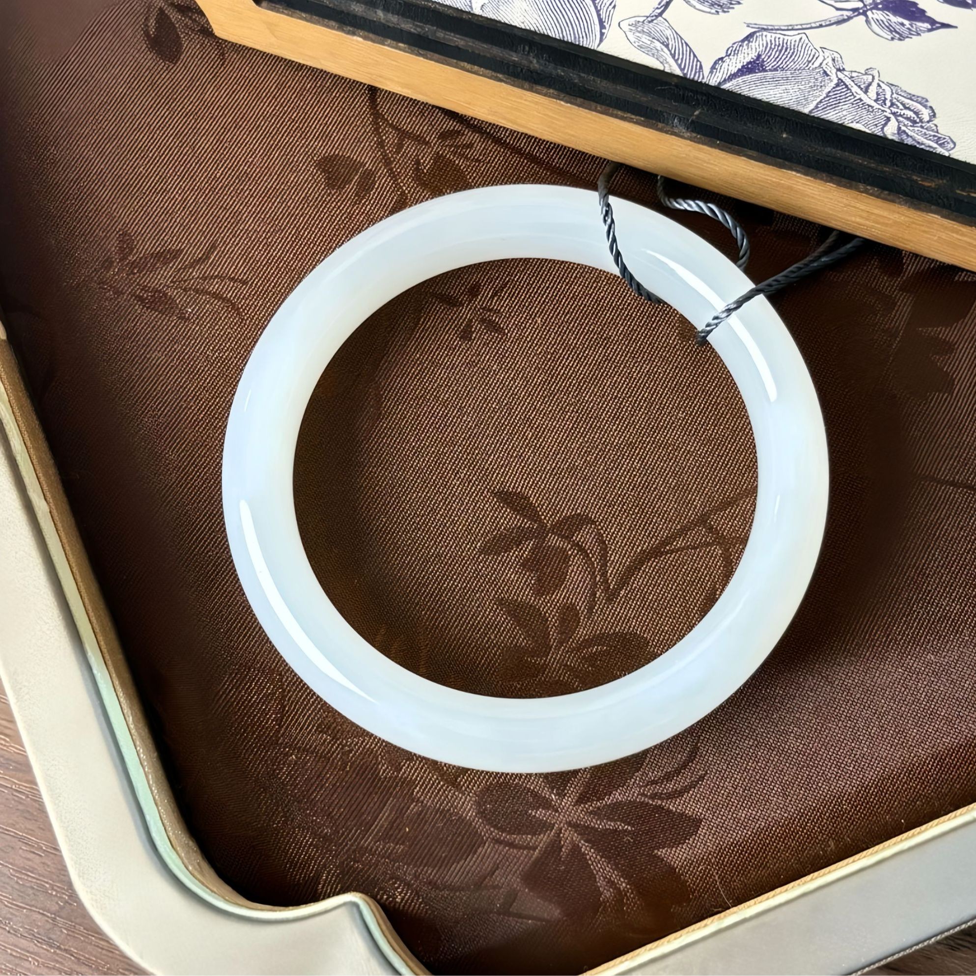 【七七专属】和田玉白玉手镯11*8 JJY2174