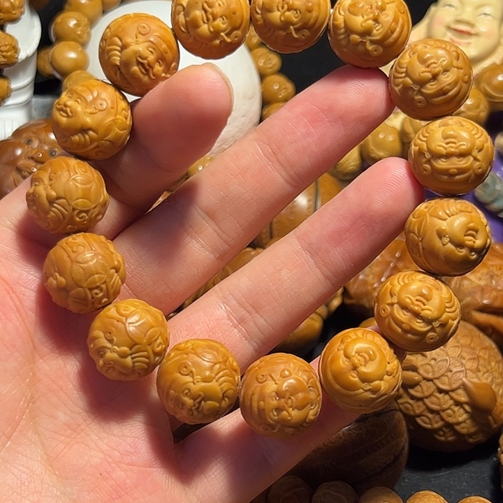 橄榄核手串/手链猴头1.6财迷