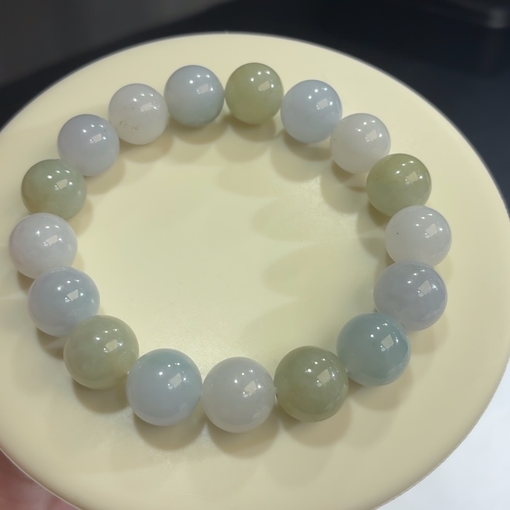 翡翠未镶嵌手链冰胶多宝卡12.3