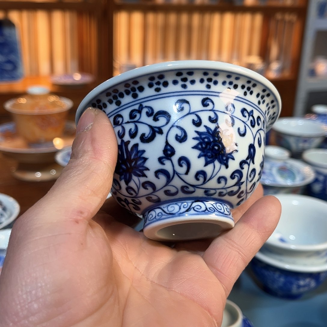 残*錡镇堂手工手绘杯