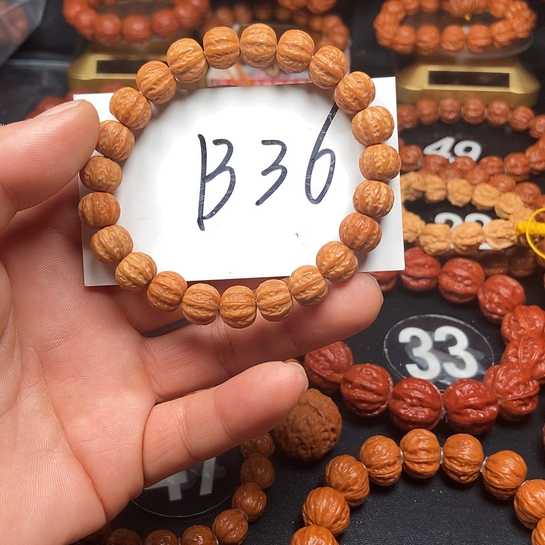 文玩核桃手串猴头11
