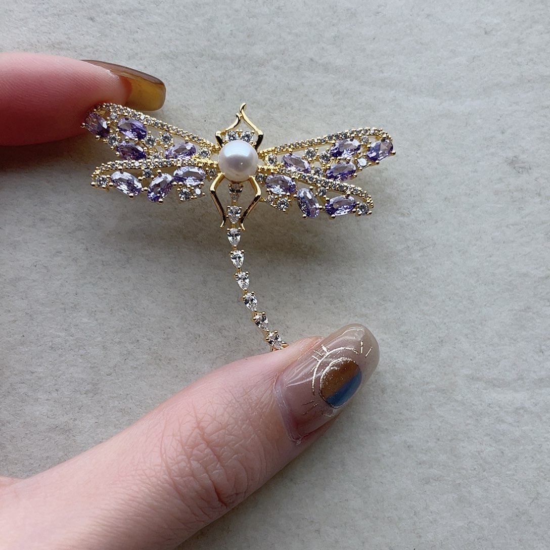 胸针17未镶嵌淡水珍珠