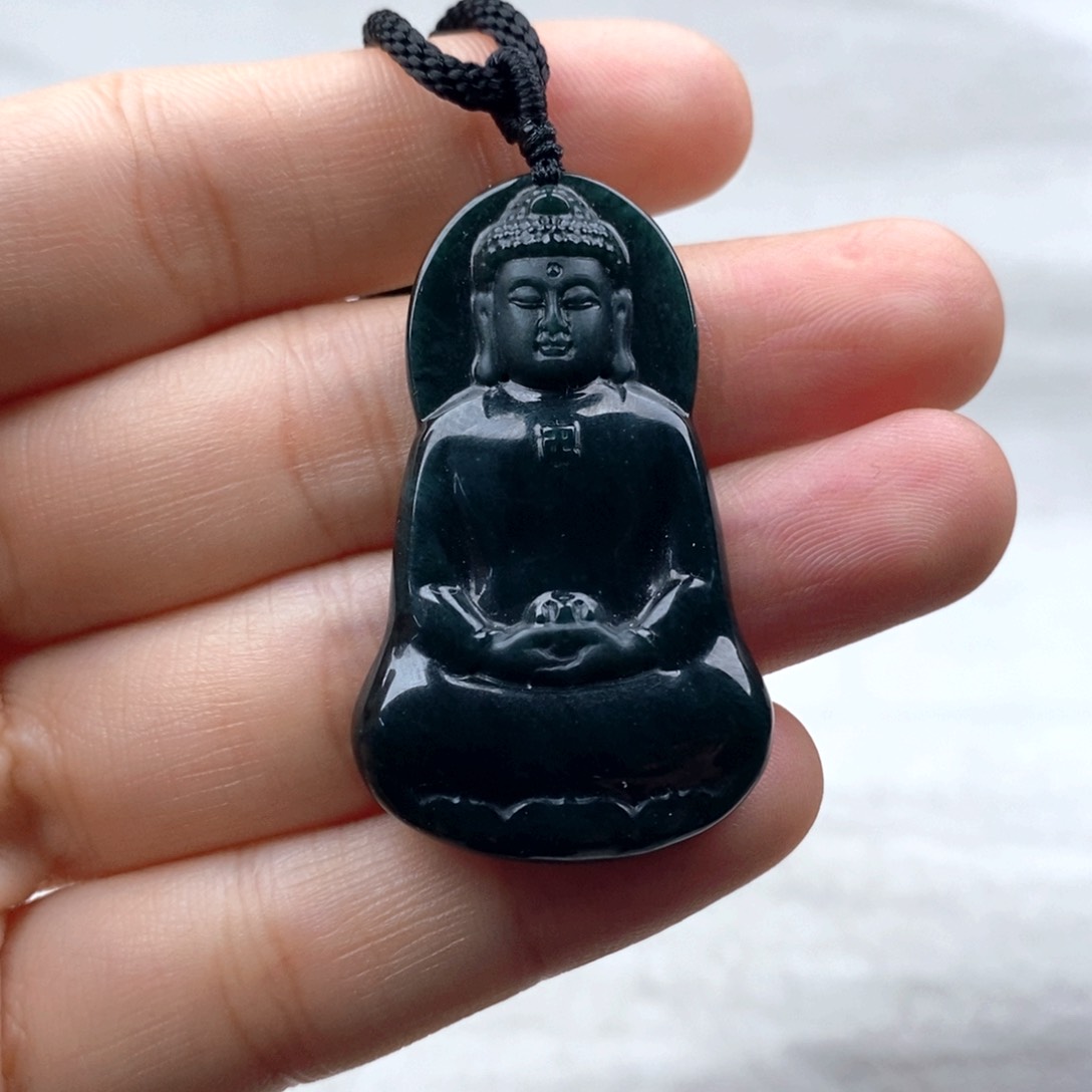 颈饰未镶嵌翡翠阿弥陀佛