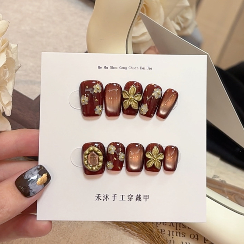 【小红花】——禾沐手工穿戴甲