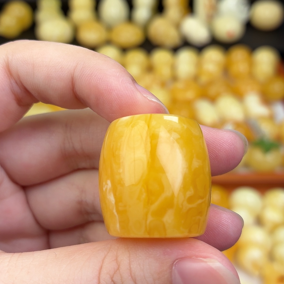 山***语蜜蜡未镶嵌毛衣链蜜蜡