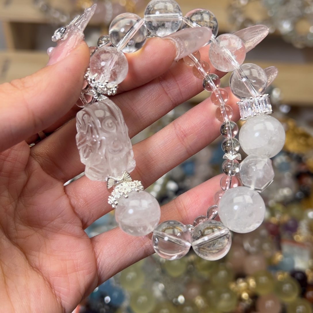 水晶手链合金水晶