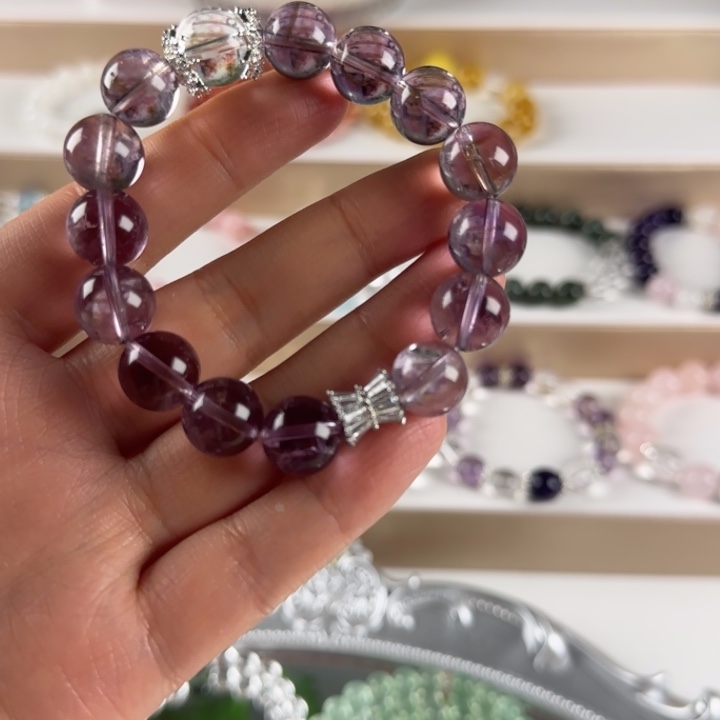 银S925镶嵌水晶摆件