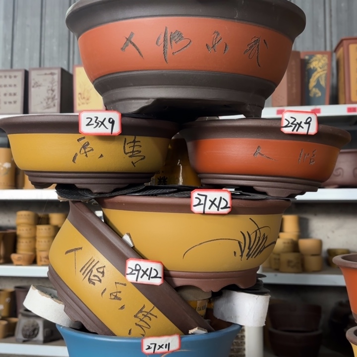 紫砂花盆100-6。  