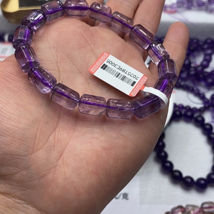 紫晶手链未镶嵌天然紫水晶手链