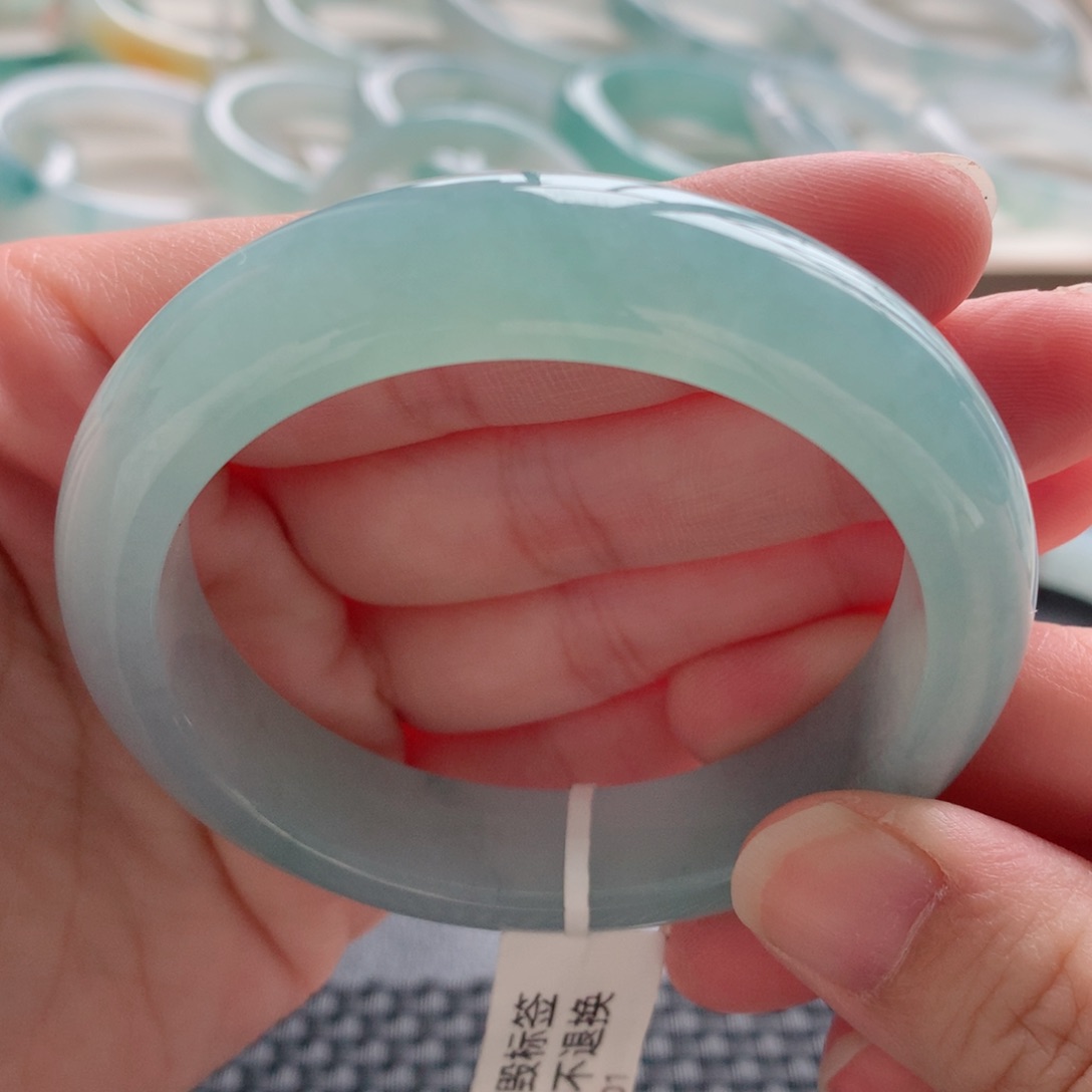 翡翠手镯未镶嵌8号-53.6