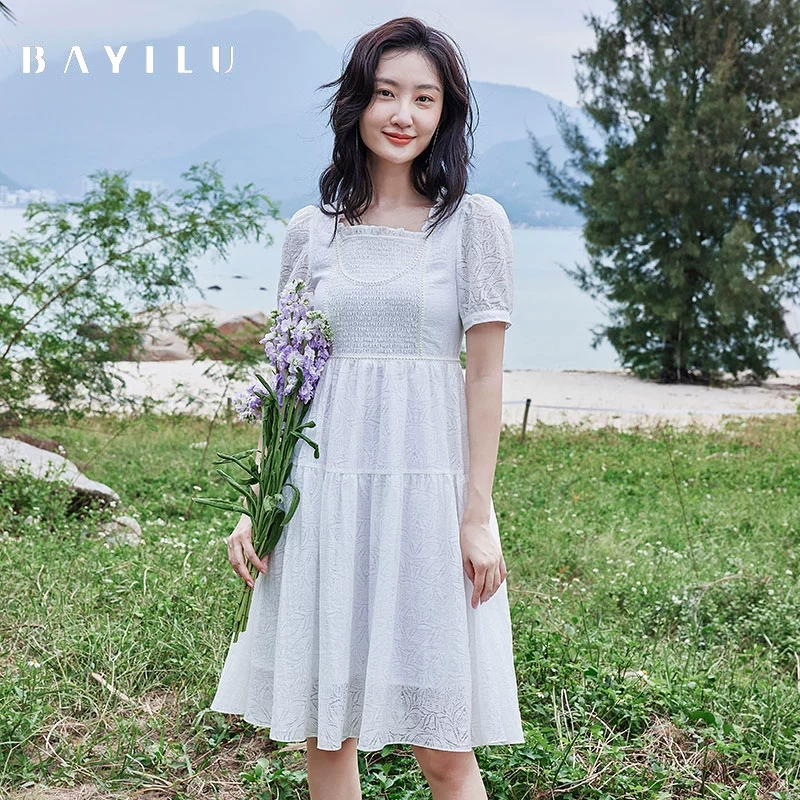 【小春子】芭依璐女装夏季新款时尚连衣裙81L7024-1