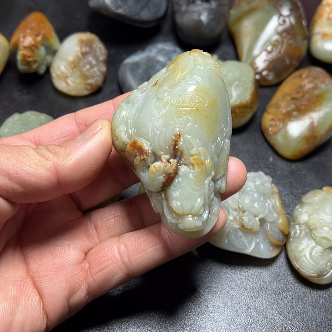 和田玉手把未镶嵌