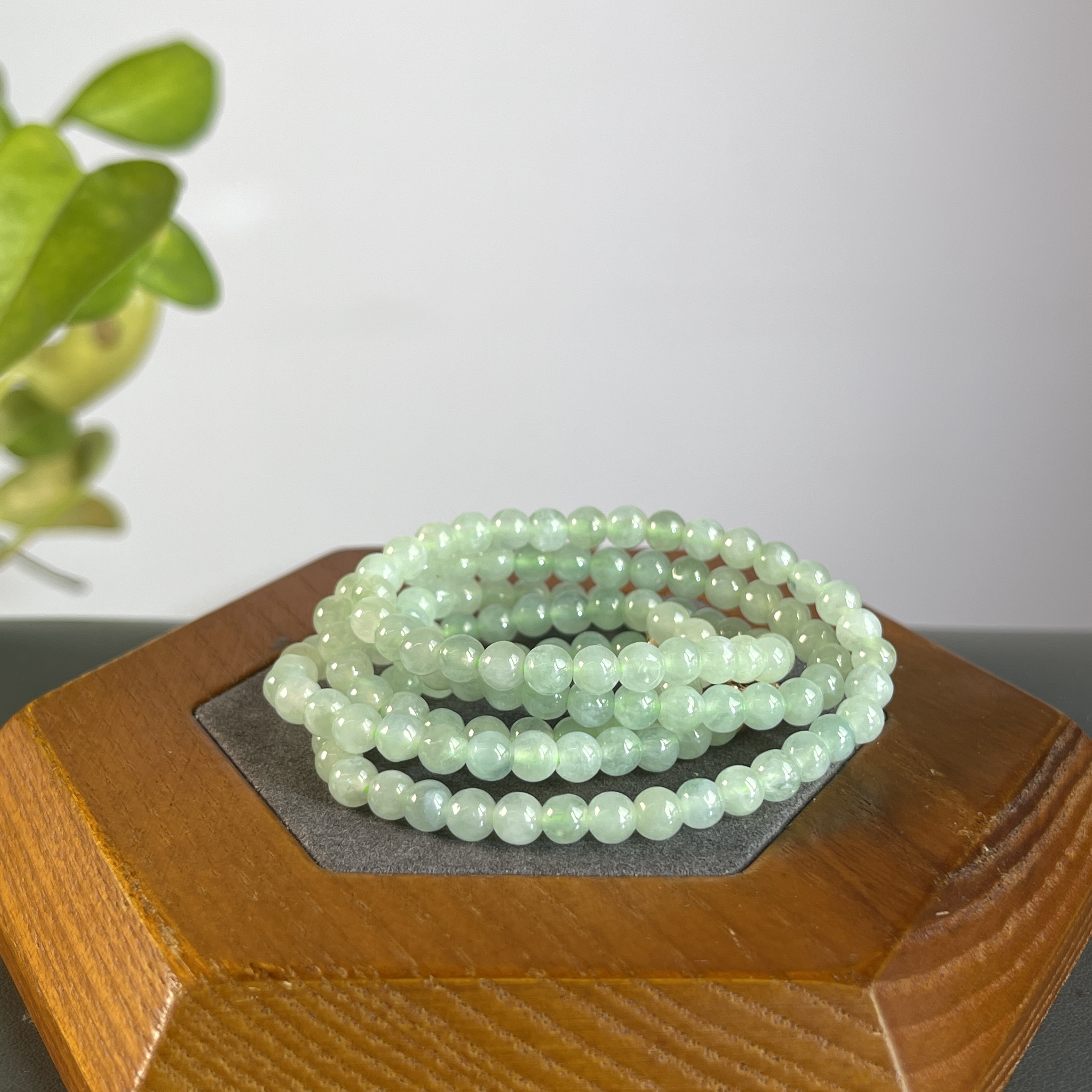 JXA05-019 天然翡翠缅甸A货 翡翠珠串（含配饰）