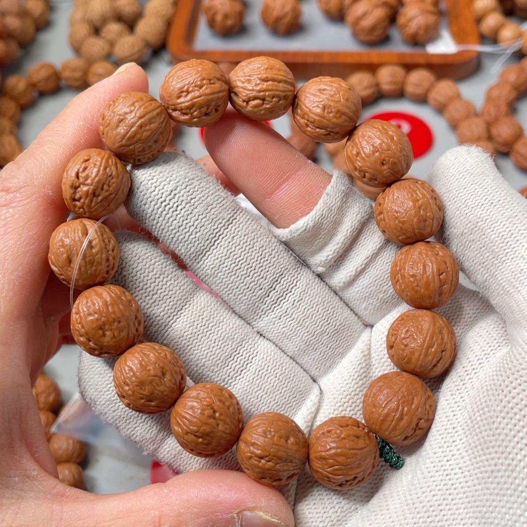 文玩核桃手串刘*刘15.5mm小贝壳文玩核桃手串