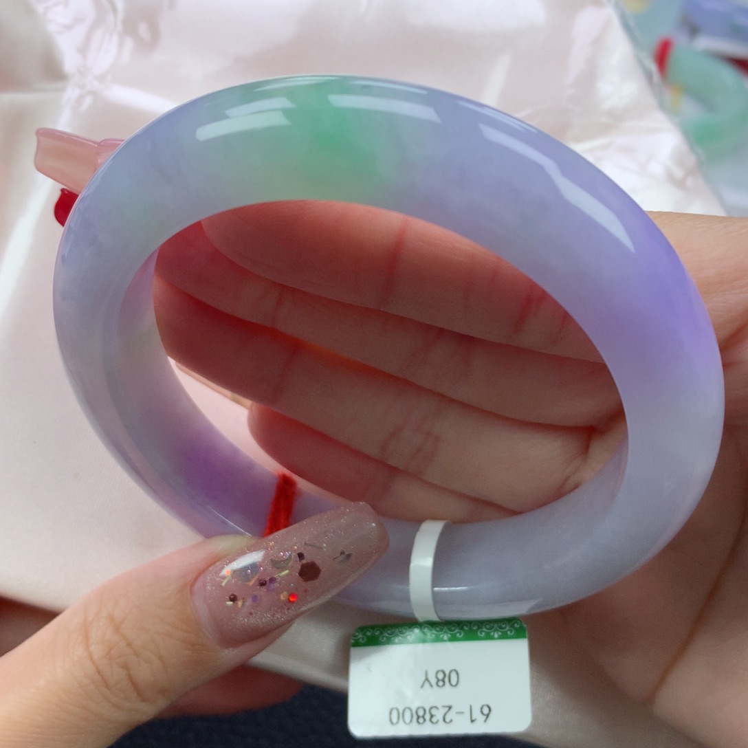 翡翠手镯未镶嵌61正圈