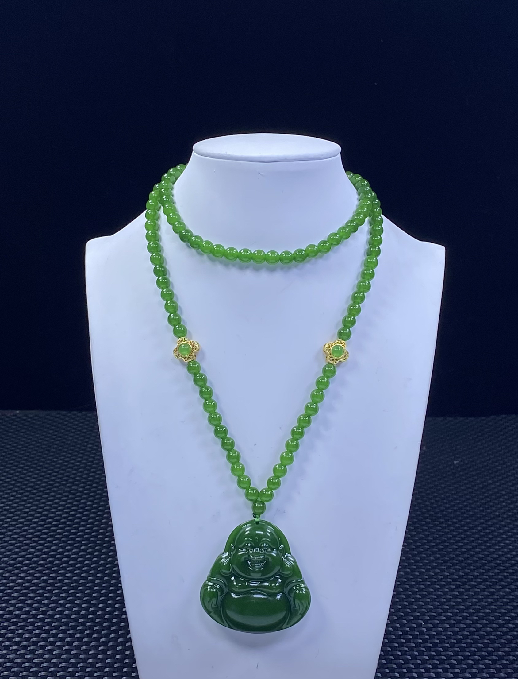 绿佛吊坠项链发一条L230