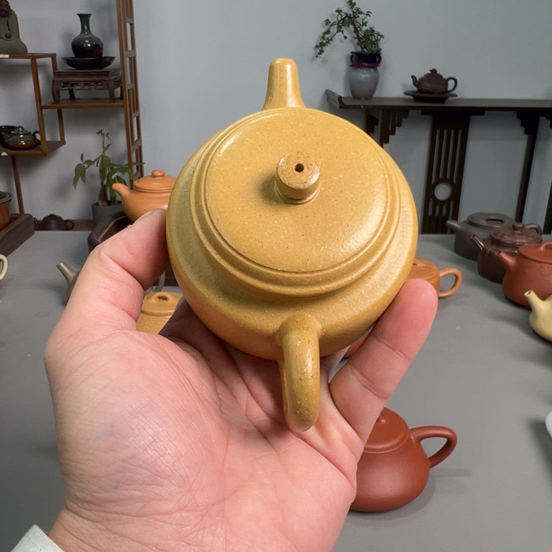 紫砂茶壶五彩段德中全手工
