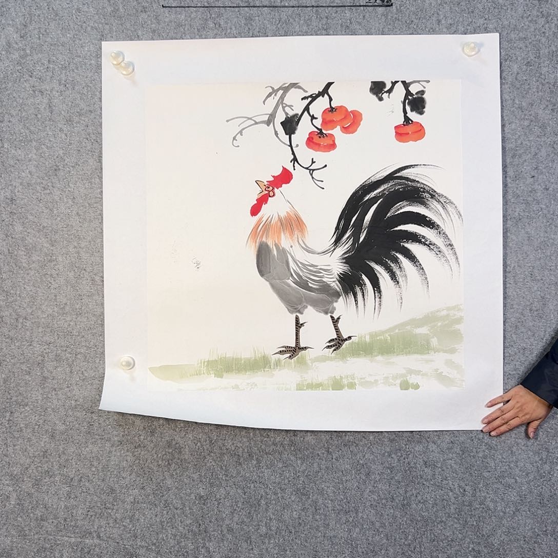 国画513 花鸟在此处飞翔也有了