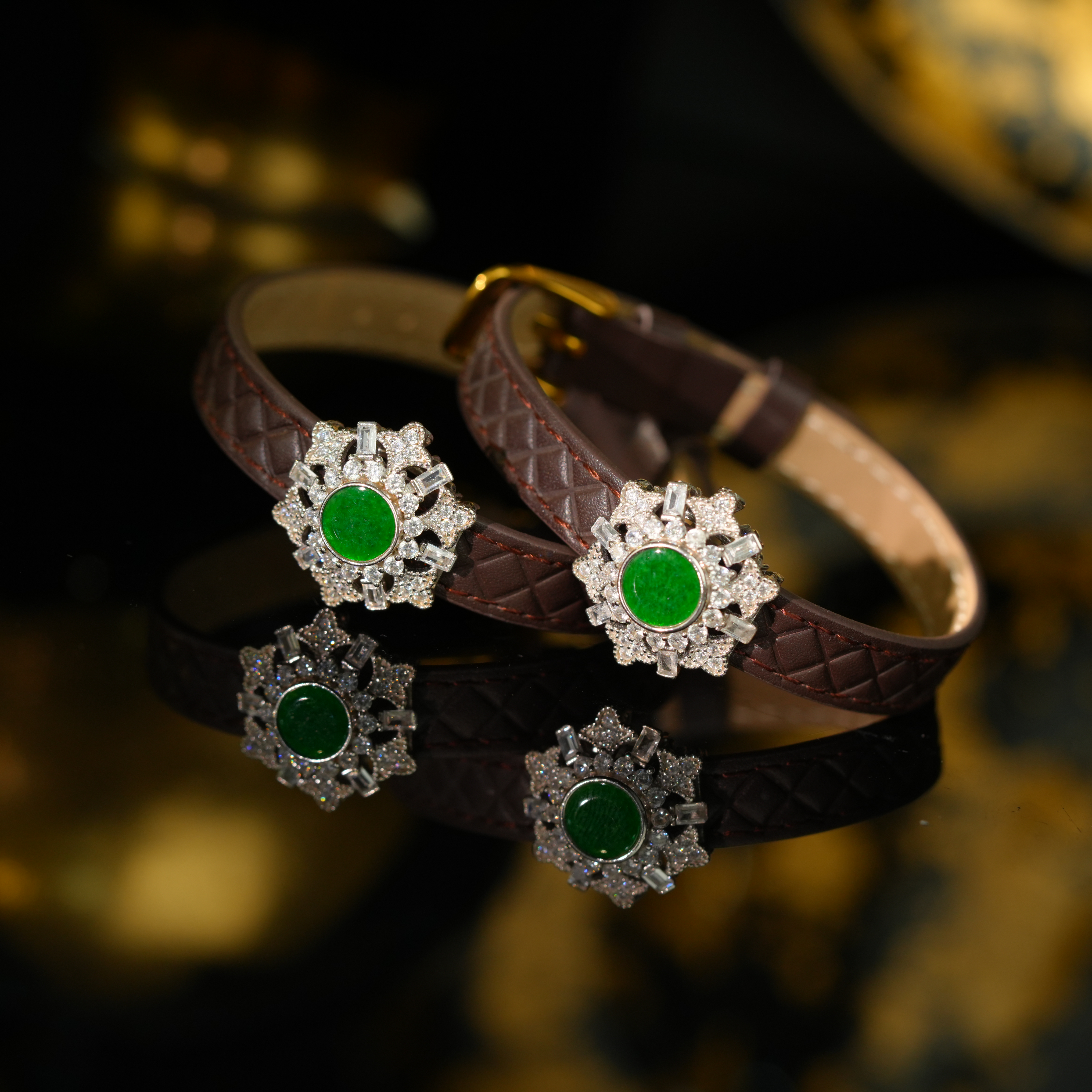 【初见珠宝】s925银翡翠吊坠+表带10-1C375X51【多样性发一件】