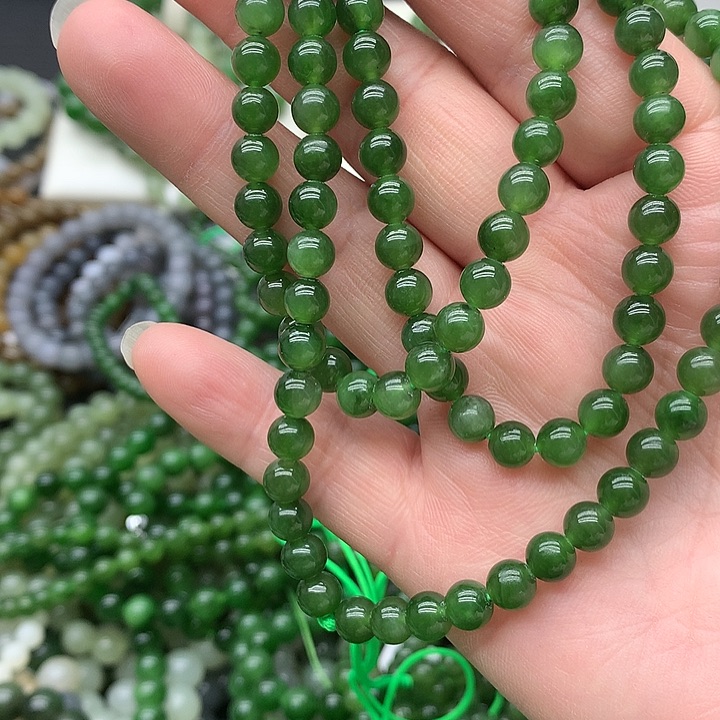 【闪购商品】和田玉手链未镶嵌辣**葱6