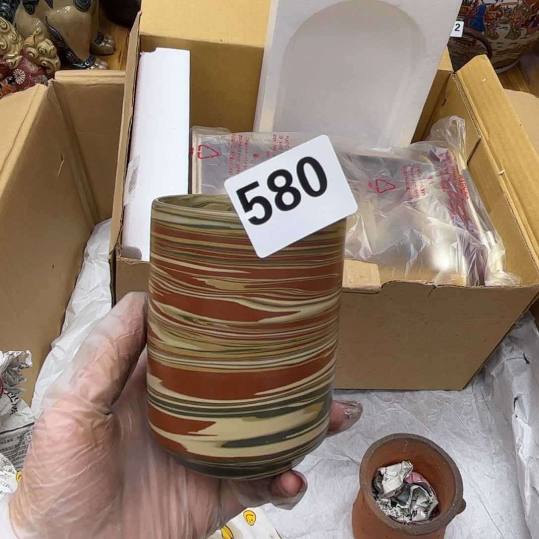 瓷片摆件工艺品摆件666