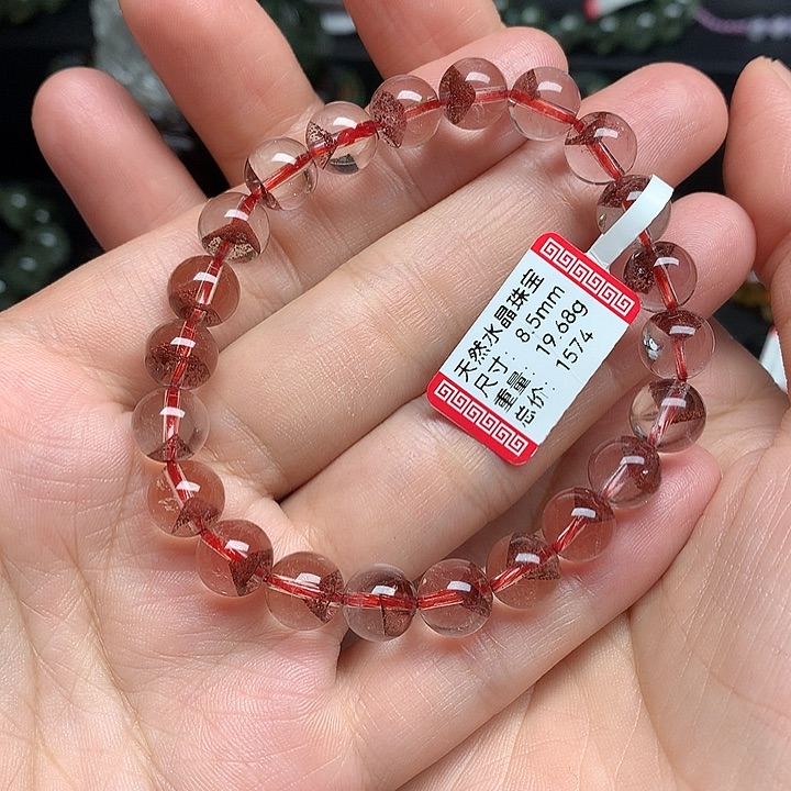 来***雄水晶手链未镶嵌天然水晶