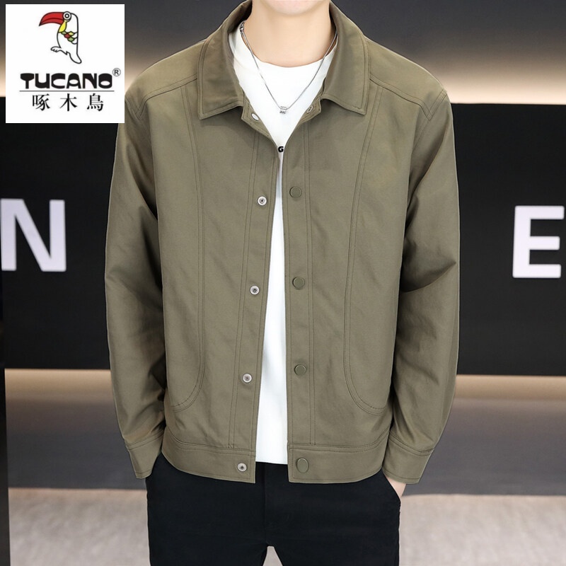 TUCANO/啄木鳥男士外套2025春季新款立领工装青年夹克百搭上衣男