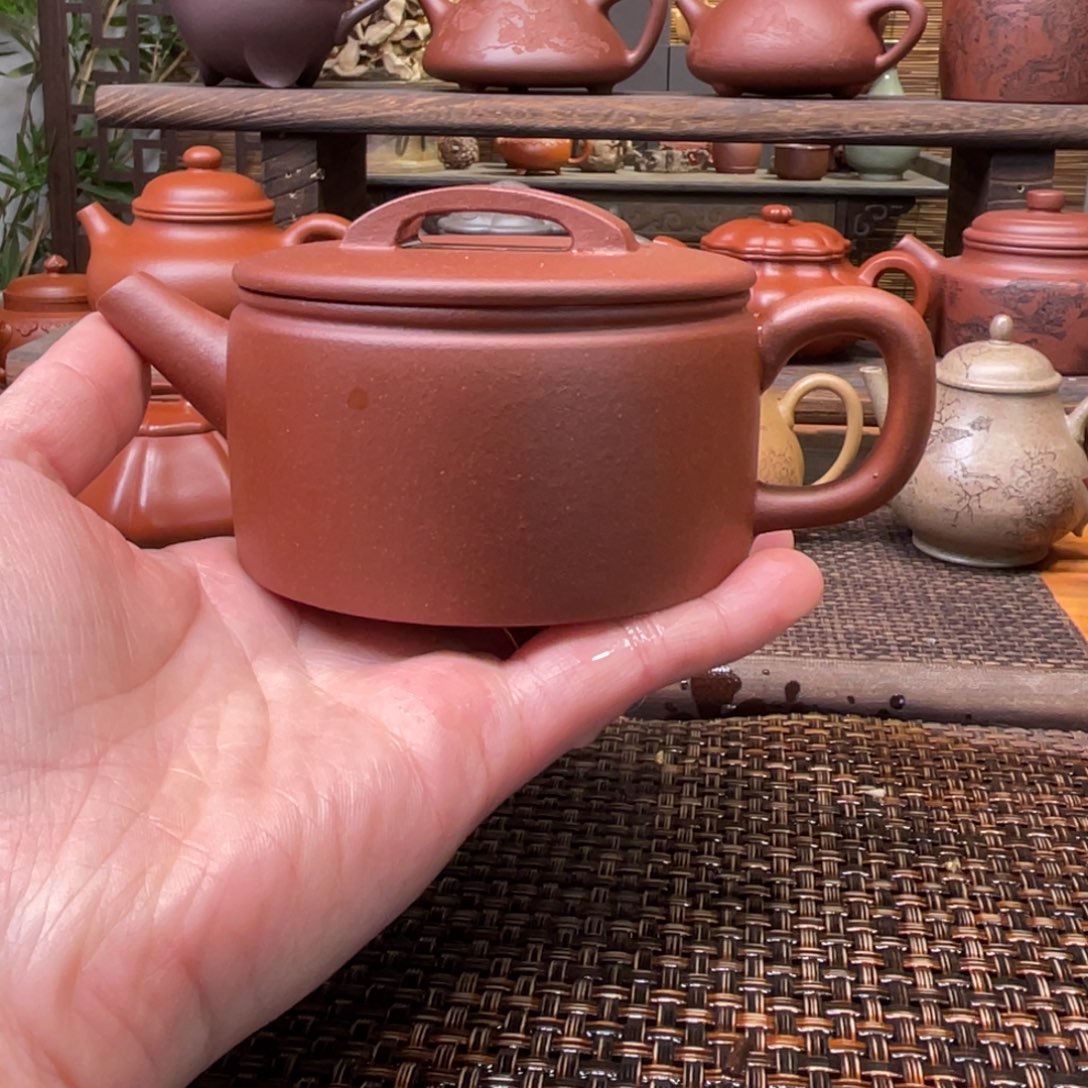 紫砂茶壶宜兴原矿紫砂手工制180