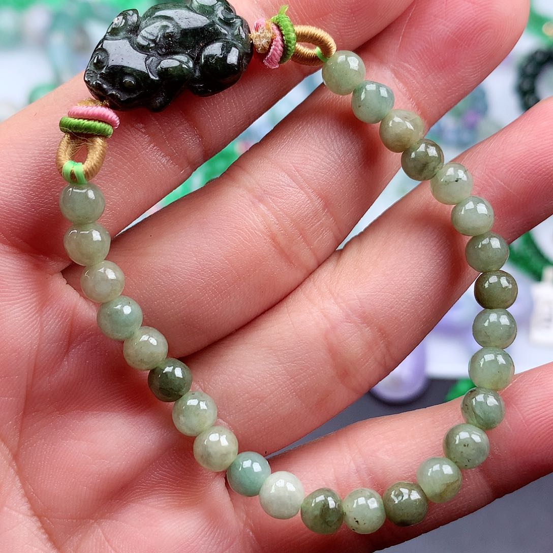 未镶嵌手链翡翠手串
