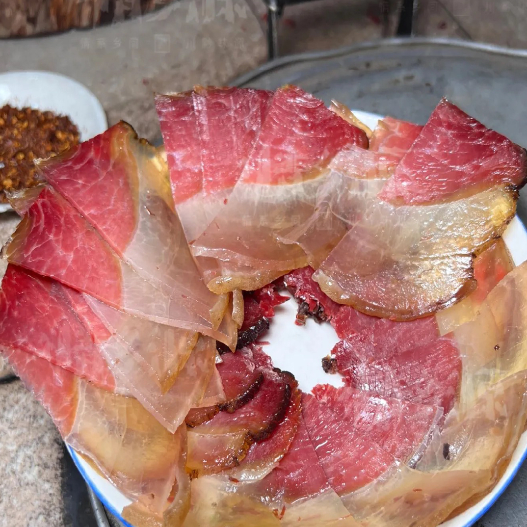 【腊后腿肉】偏瘦后腿肉圆尾肉二刀肉恩施农家柴火烟熏腊肉