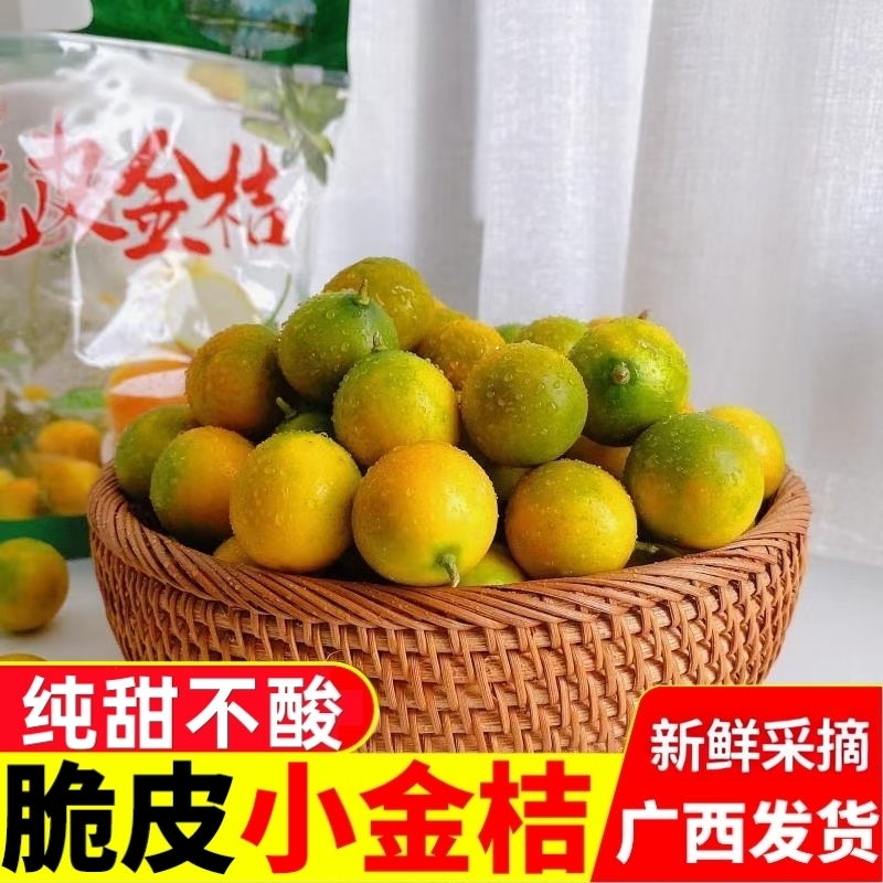 漓鲜糖心脆皮金桔现摘新鲜水果纯甜滑皮小金桔子