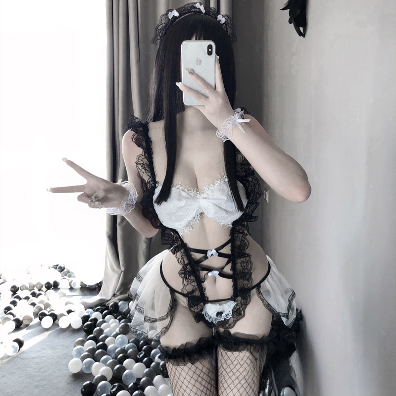 新款内衣可爱俏皮小女佣性感网纱制服诱惑角色扮演