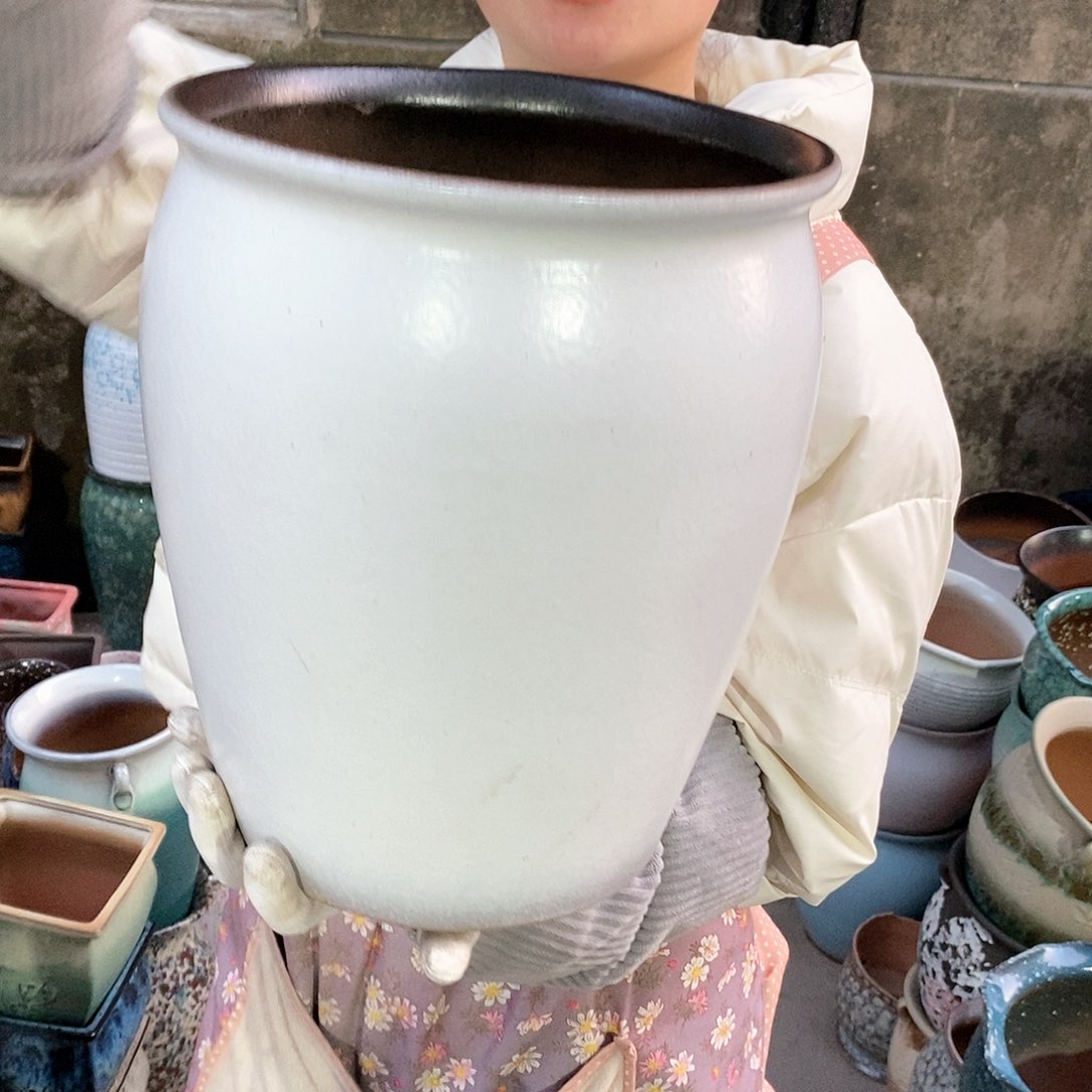 紫砂花盆正品口25高30