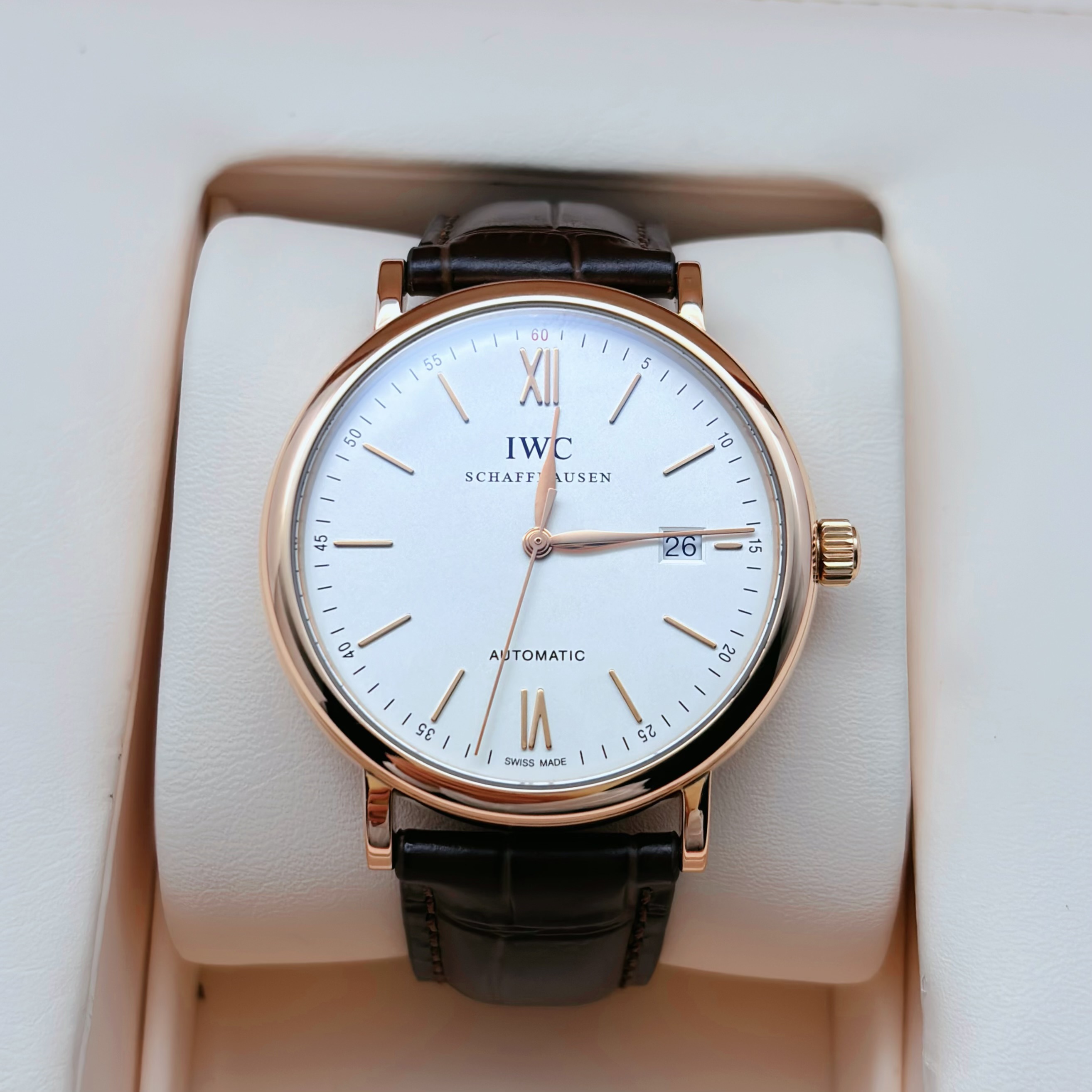 99新 IWC/万国 柏涛菲诺/白盘金针/40MM/公价99800
