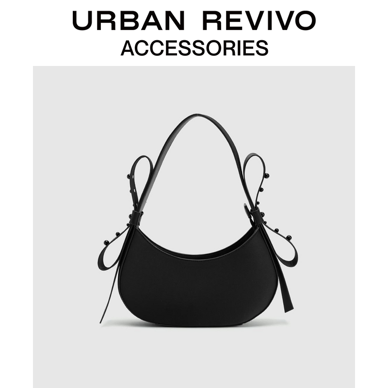【复古运动】URBAN REVIVO2025春季新款女蝴蝶结单肩包UAYB50022