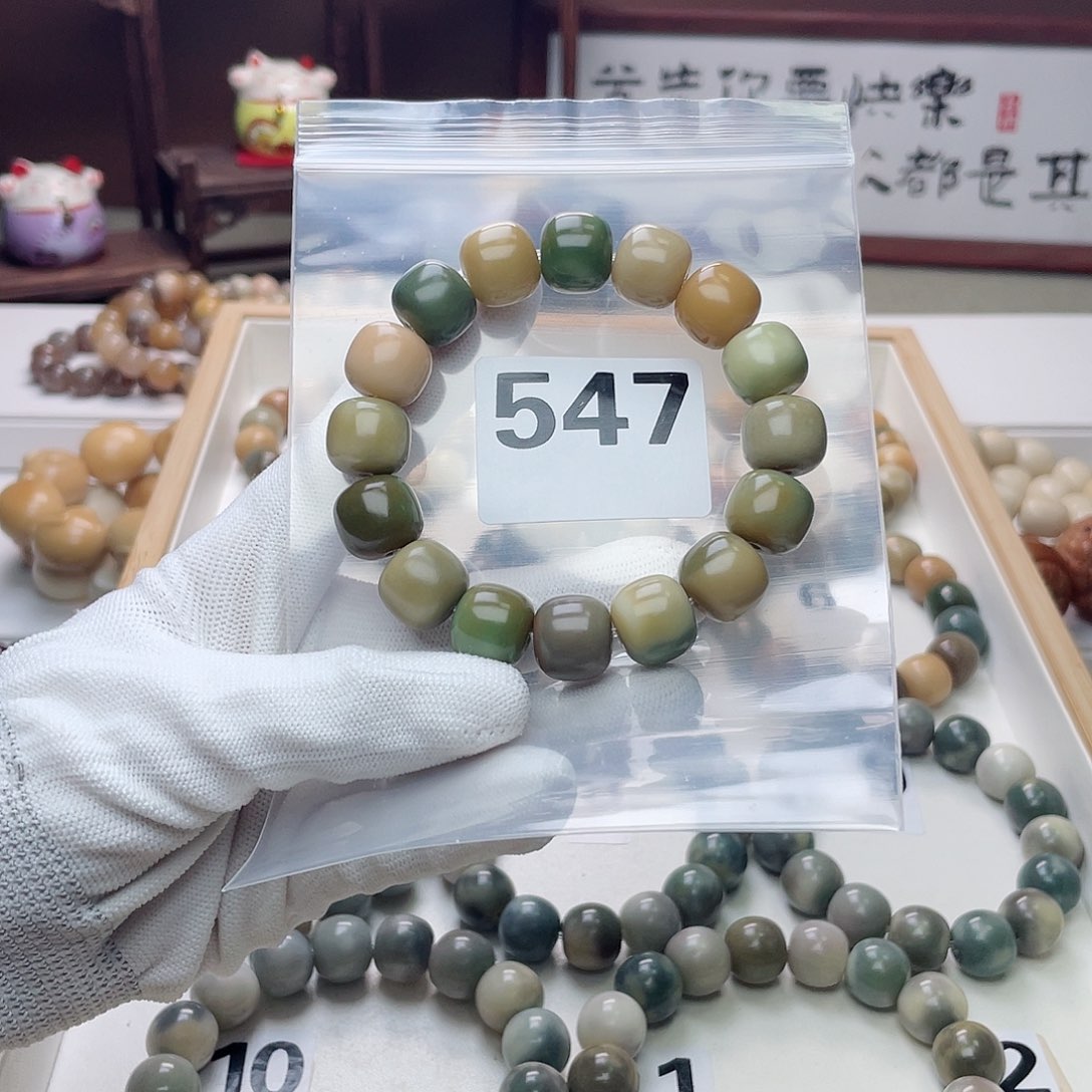 菩提根/象牙果手串森*?桶珠手串