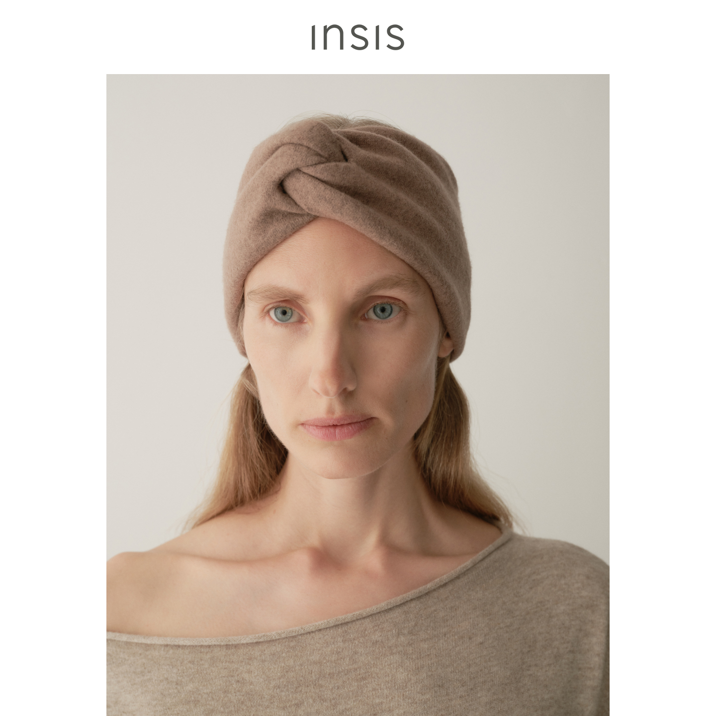 INSIS FEMME[游牧衣橱]绵羊毛2025冬季新款简约文艺宽面弹力发带