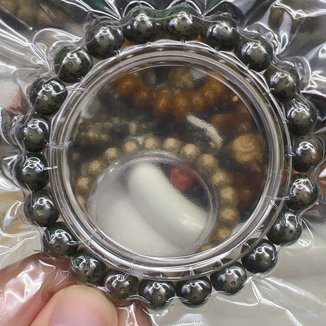 星月菩提手串87传说绿冰星月菩提单圈10圆