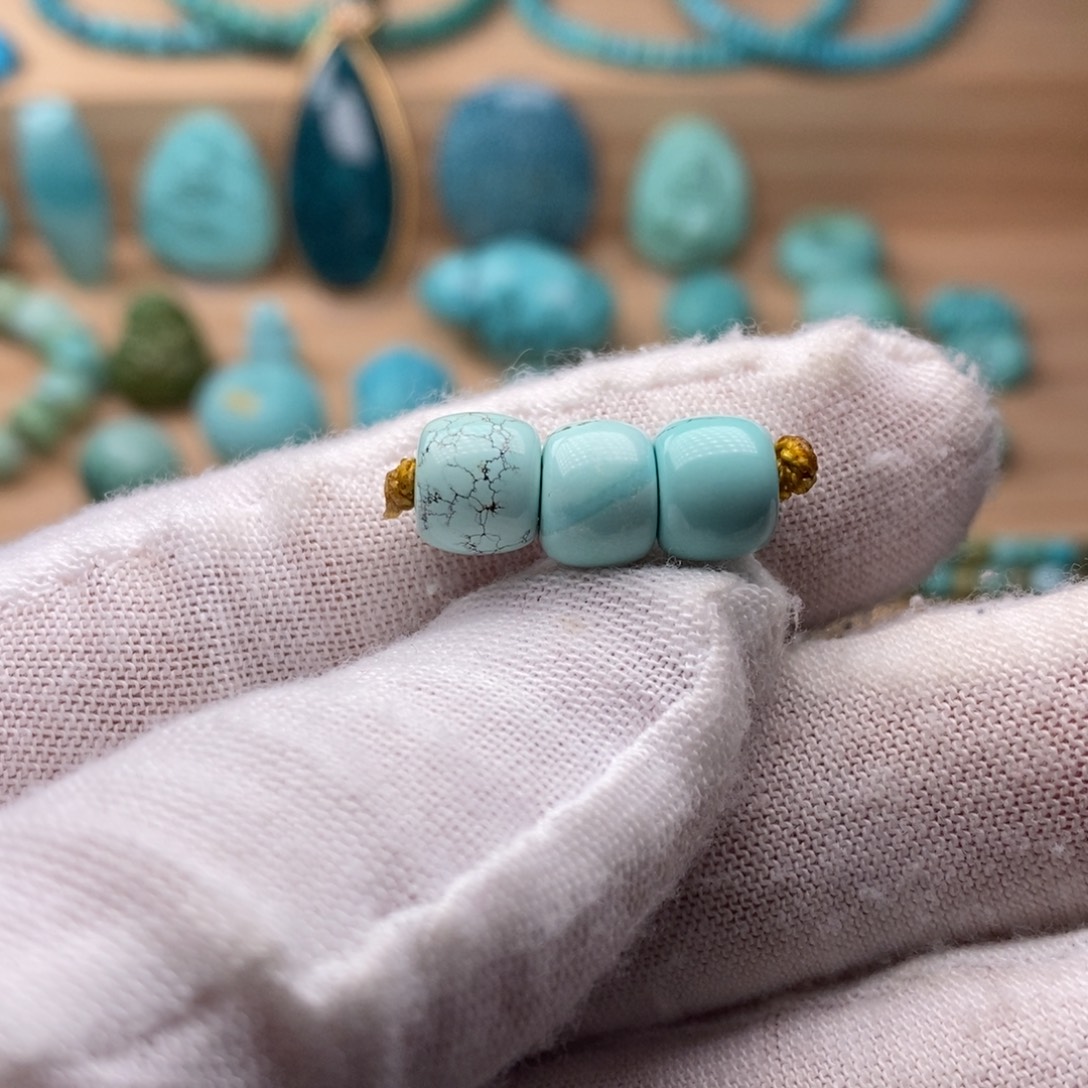 绿松石未镶嵌挂件