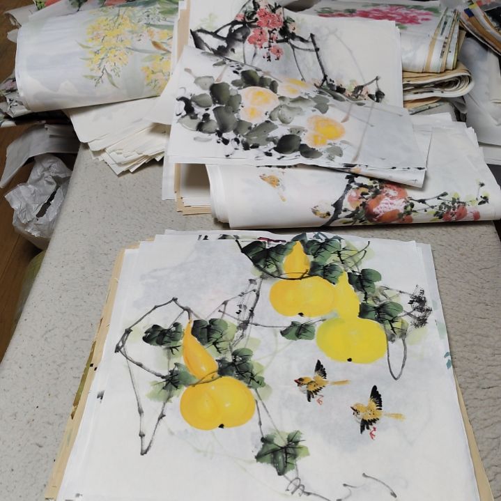 日***物国画国画花鸟花鸟国画
