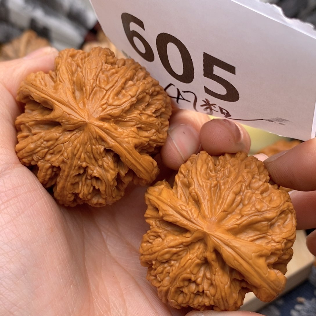 文玩核桃把件605号47粗筋