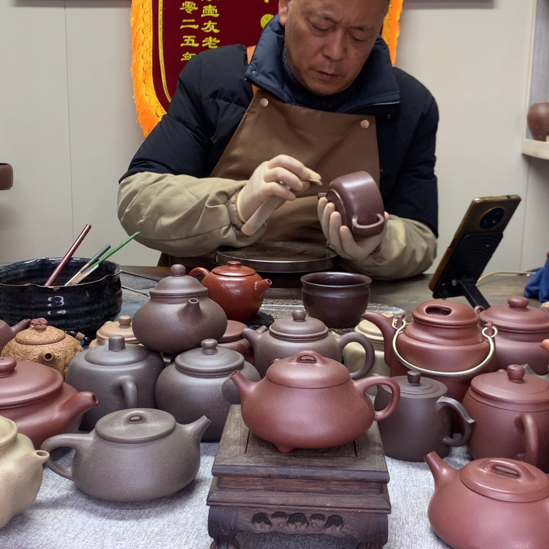 紫泥茶壶中槽清见瓢135C半手工制作