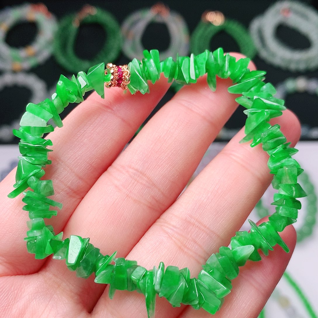 未镶嵌手链翡翠翡翠